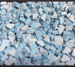 Blue and White Skype 200mg MDMA